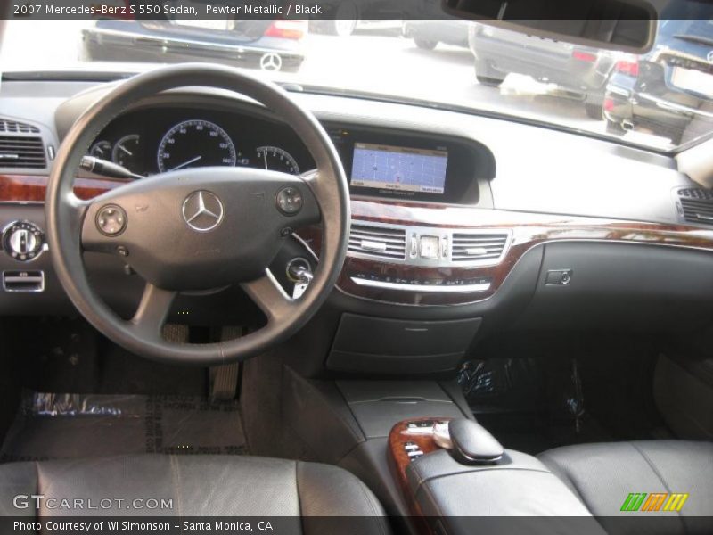 Pewter Metallic / Black 2007 Mercedes-Benz S 550 Sedan