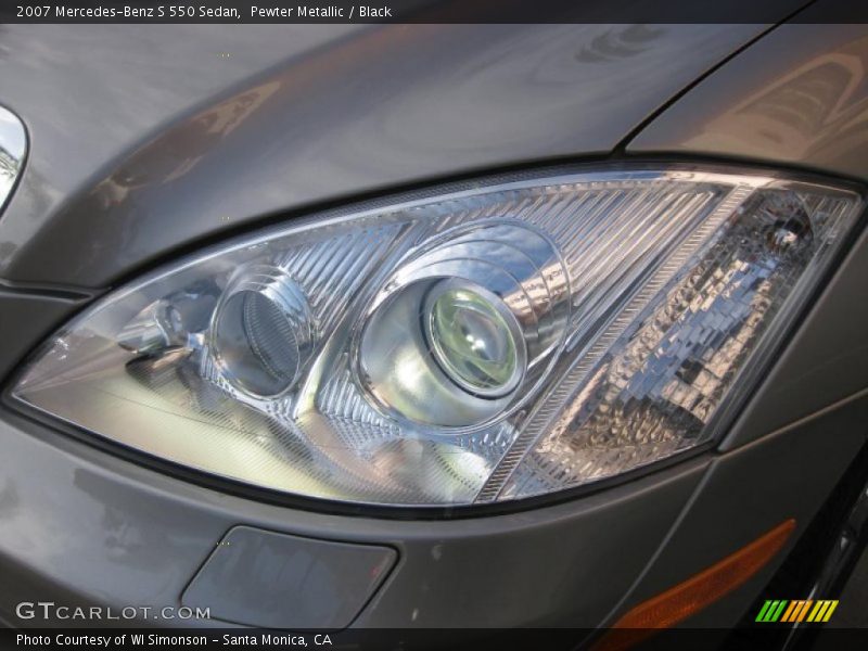 Pewter Metallic / Black 2007 Mercedes-Benz S 550 Sedan