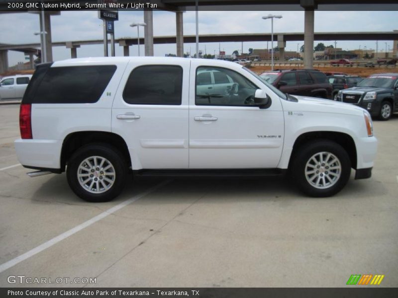 Summit White / Light Tan 2009 GMC Yukon Hybrid