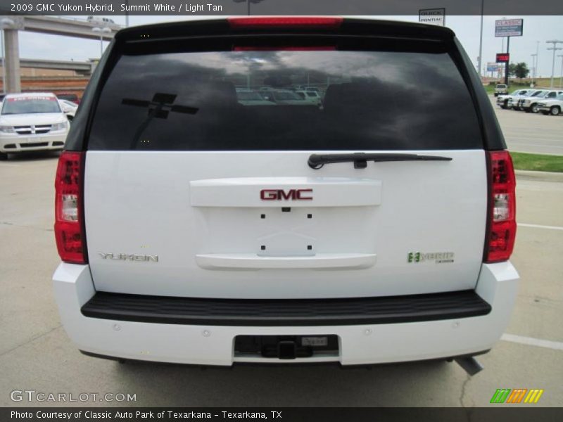 Summit White / Light Tan 2009 GMC Yukon Hybrid