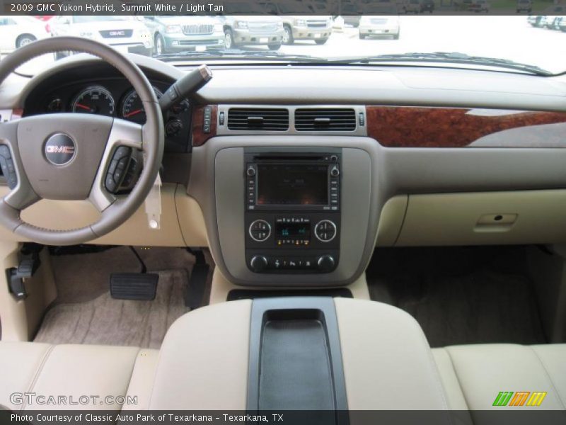 Summit White / Light Tan 2009 GMC Yukon Hybrid