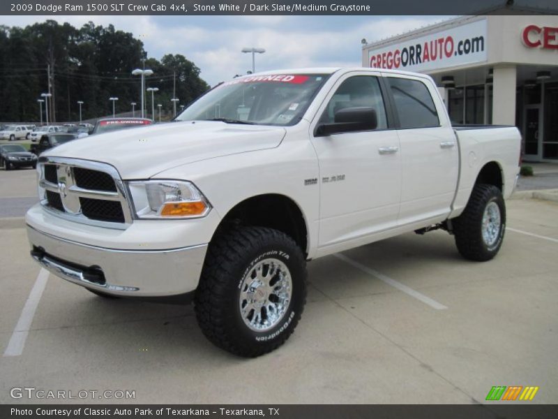 Stone White / Dark Slate/Medium Graystone 2009 Dodge Ram 1500 SLT Crew Cab 4x4