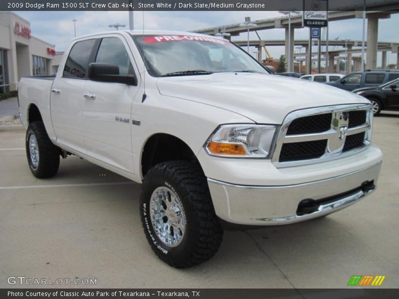 Stone White / Dark Slate/Medium Graystone 2009 Dodge Ram 1500 SLT Crew Cab 4x4