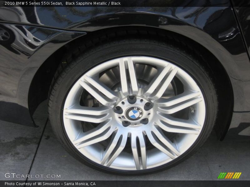 Black Sapphire Metallic / Black 2010 BMW 5 Series 550i Sedan