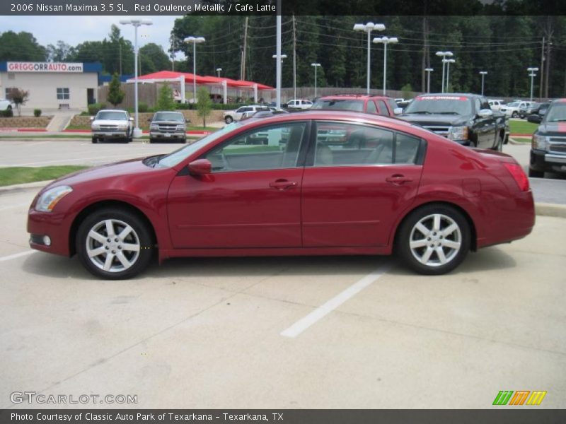 Red Opulence Metallic / Cafe Latte 2006 Nissan Maxima 3.5 SL