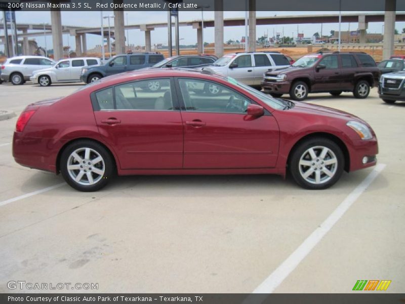 Red Opulence Metallic / Cafe Latte 2006 Nissan Maxima 3.5 SL