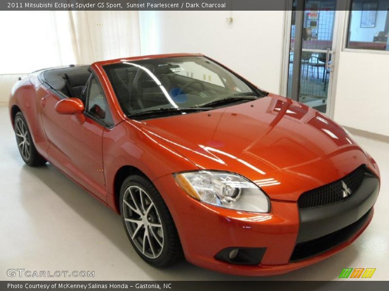 Sunset Pearlescent / Dark Charcoal 2011 Mitsubishi Eclipse Spyder GS Sport