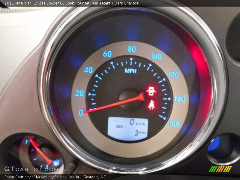 Sunset Pearlescent / Dark Charcoal 2011 Mitsubishi Eclipse Spyder GS Sport