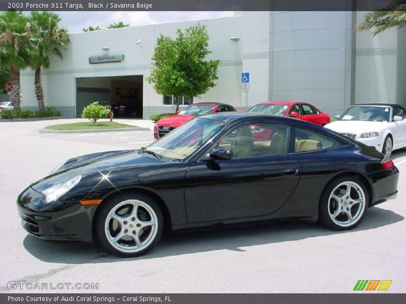 Black / Savanna Beige 2003 Porsche 911 Targa