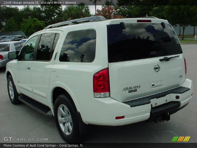 Blizzard White / Almond 2008 Nissan Armada SE