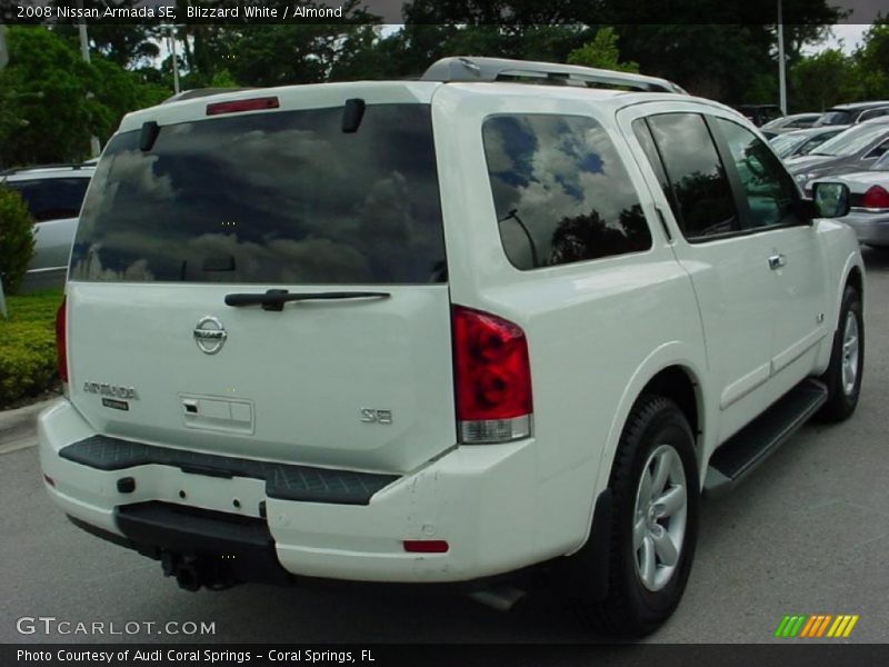 Blizzard White / Almond 2008 Nissan Armada SE