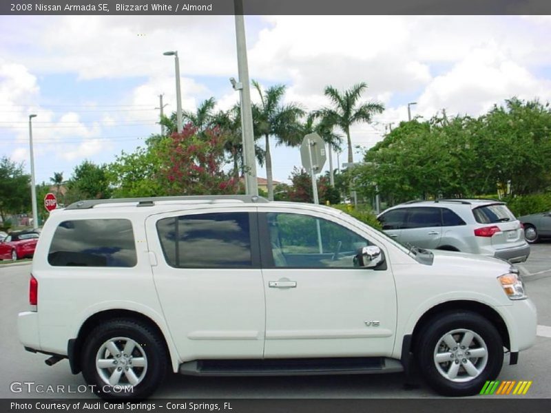 Blizzard White / Almond 2008 Nissan Armada SE