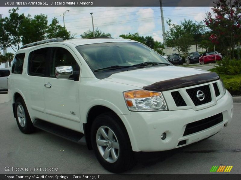 Blizzard White / Almond 2008 Nissan Armada SE