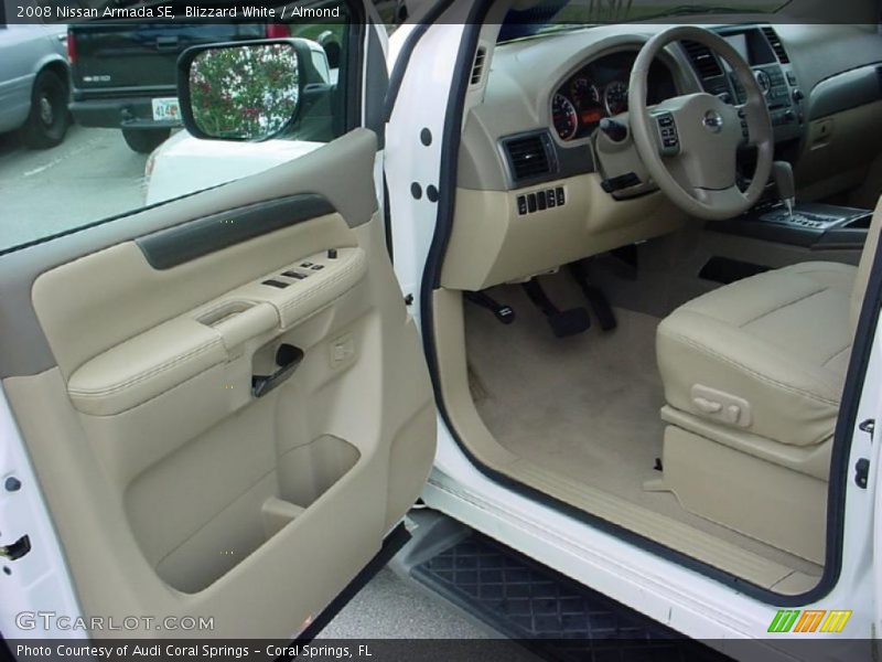 Blizzard White / Almond 2008 Nissan Armada SE