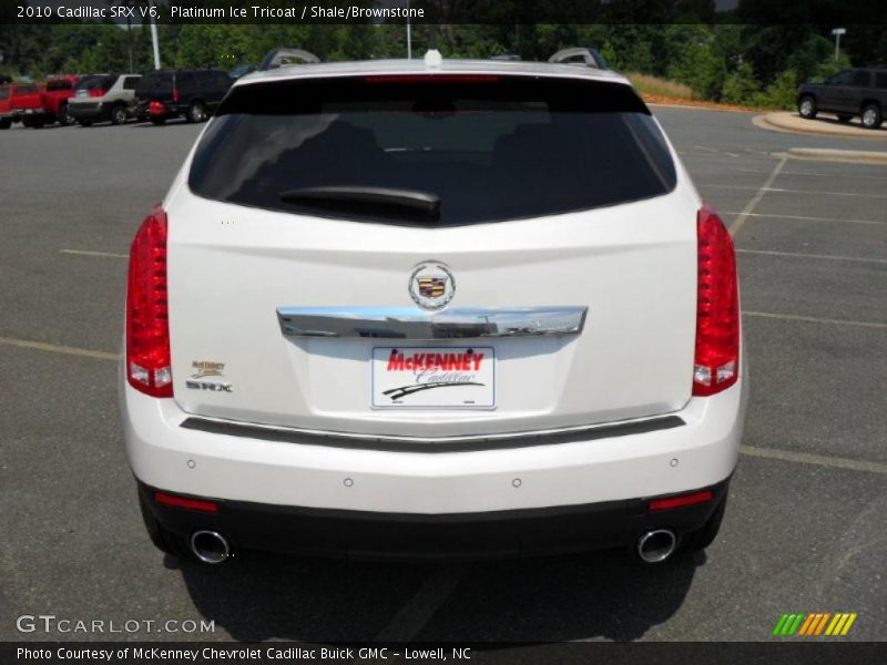 Platinum Ice Tricoat / Shale/Brownstone 2010 Cadillac SRX V6