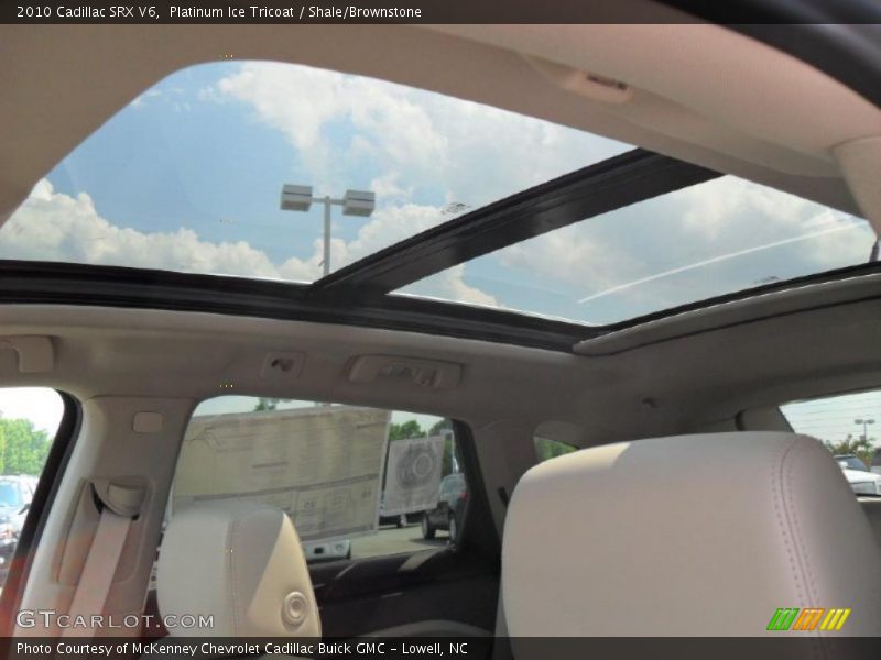 Platinum Ice Tricoat / Shale/Brownstone 2010 Cadillac SRX V6