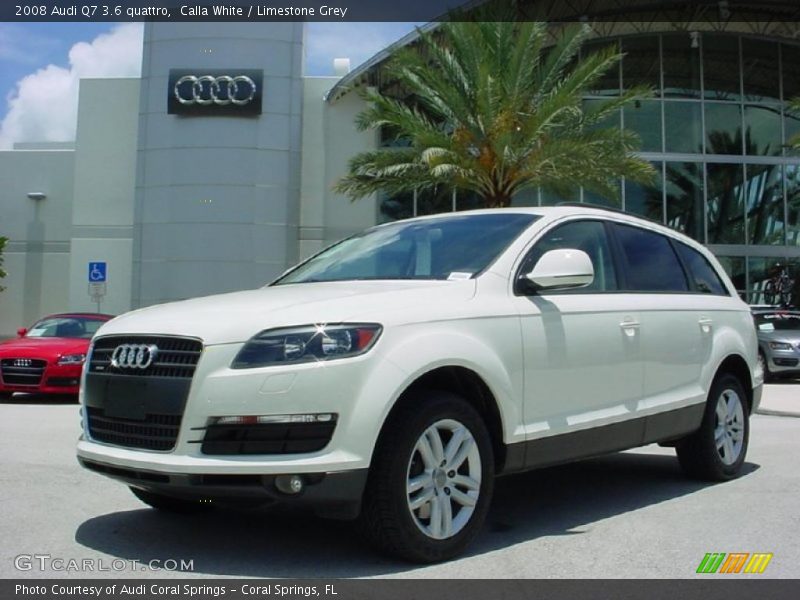 Calla White / Limestone Grey 2008 Audi Q7 3.6 quattro