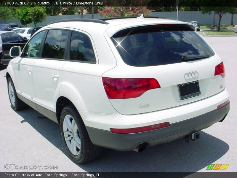 Calla White / Limestone Grey 2008 Audi Q7 3.6 quattro