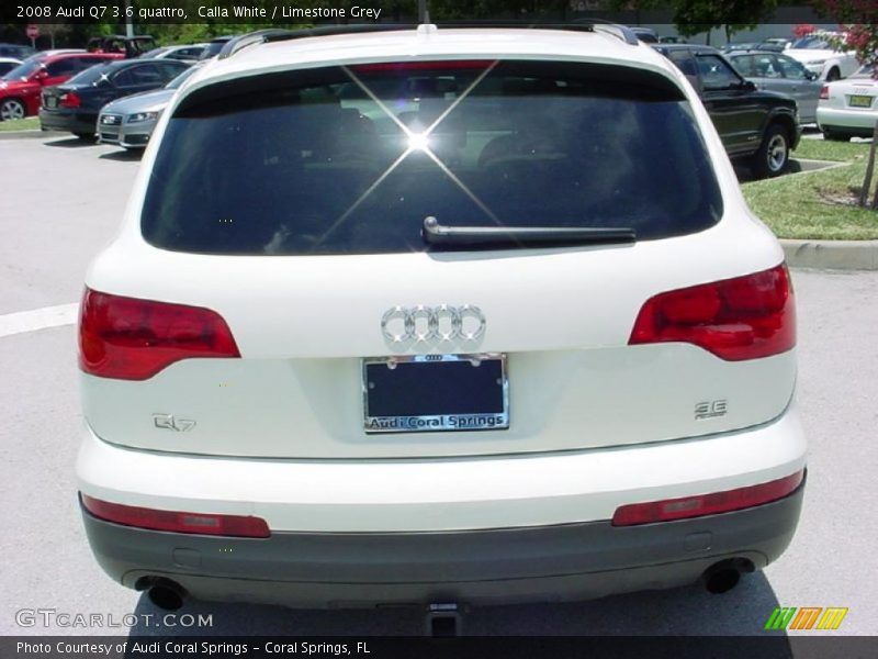 Calla White / Limestone Grey 2008 Audi Q7 3.6 quattro