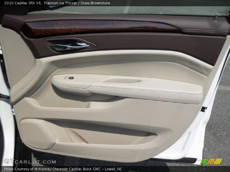 Platinum Ice Tricoat / Shale/Brownstone 2010 Cadillac SRX V6