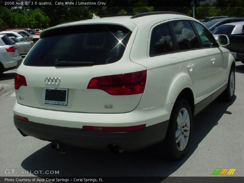Calla White / Limestone Grey 2008 Audi Q7 3.6 quattro