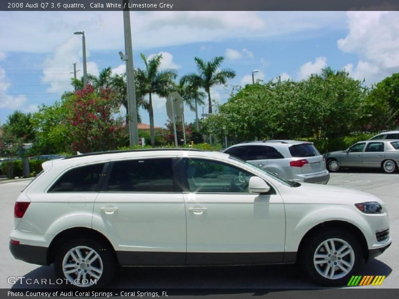 Calla White / Limestone Grey 2008 Audi Q7 3.6 quattro