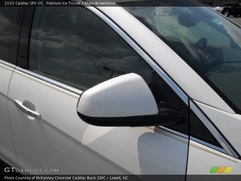 Platinum Ice Tricoat / Shale/Brownstone 2010 Cadillac SRX V6