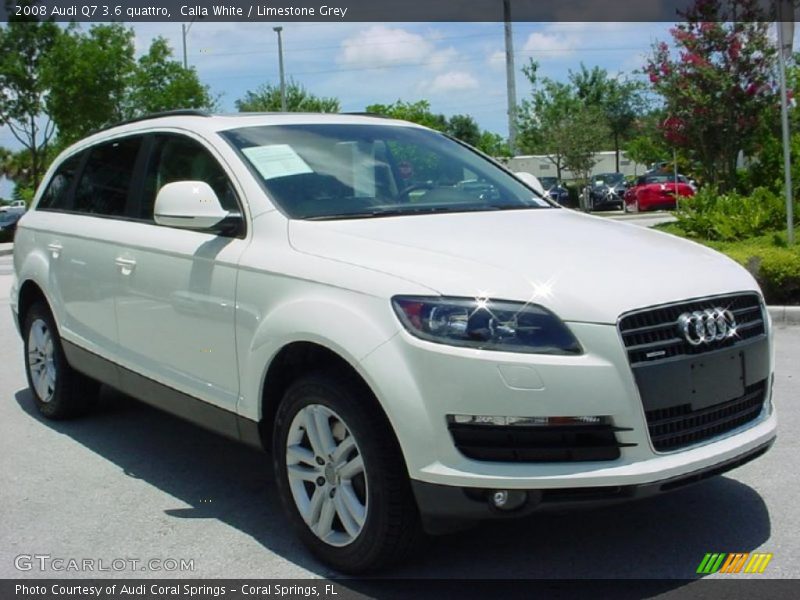 Calla White / Limestone Grey 2008 Audi Q7 3.6 quattro