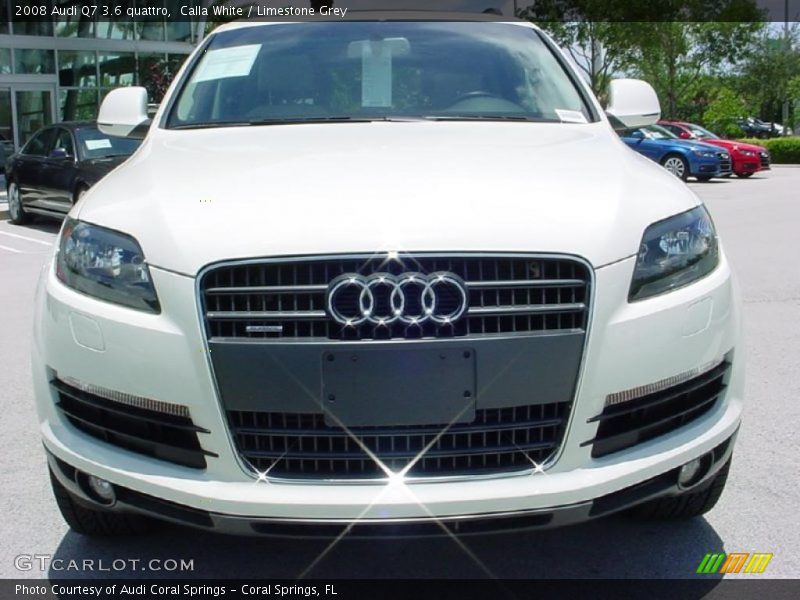 Calla White / Limestone Grey 2008 Audi Q7 3.6 quattro