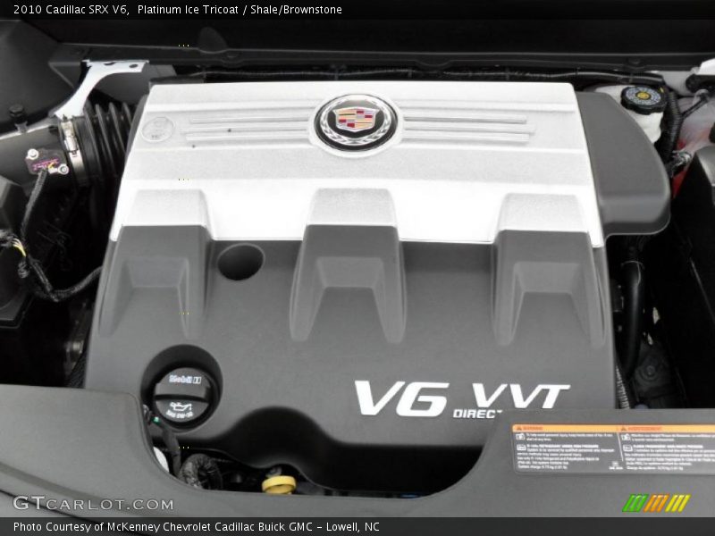 Platinum Ice Tricoat / Shale/Brownstone 2010 Cadillac SRX V6