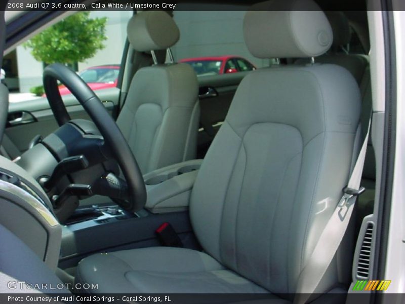 Calla White / Limestone Grey 2008 Audi Q7 3.6 quattro