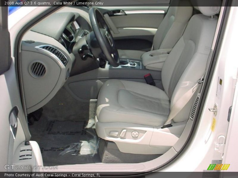 Calla White / Limestone Grey 2008 Audi Q7 3.6 quattro
