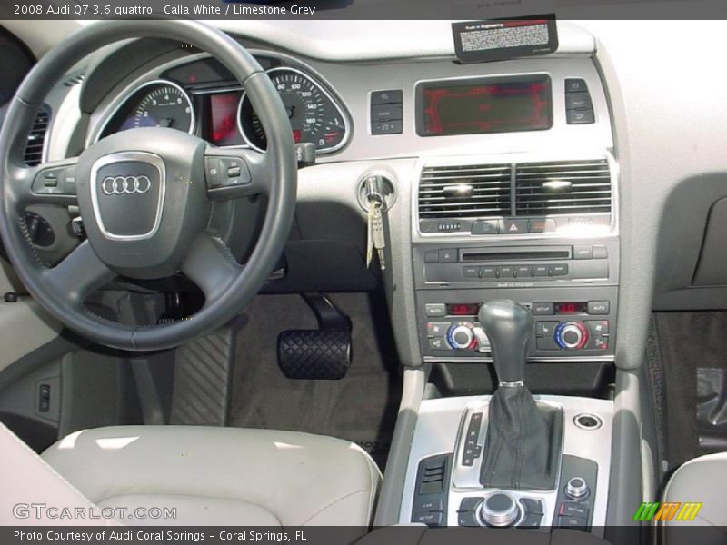 Calla White / Limestone Grey 2008 Audi Q7 3.6 quattro