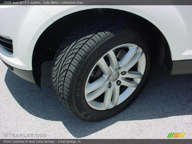 Calla White / Limestone Grey 2008 Audi Q7 3.6 quattro