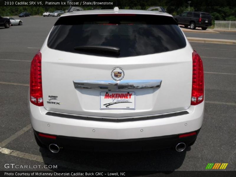 Platinum Ice Tricoat / Shale/Brownstone 2010 Cadillac SRX V6