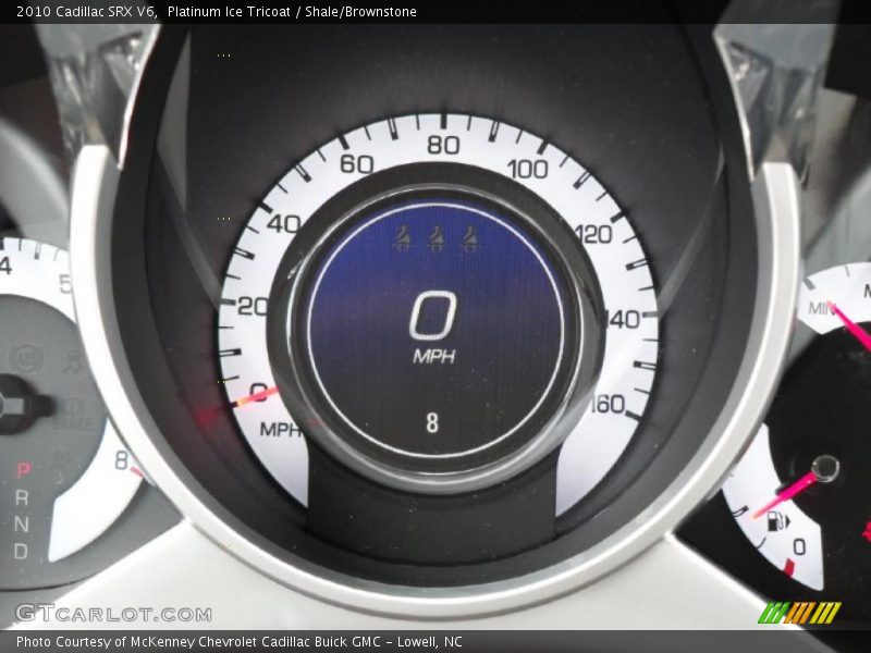 Platinum Ice Tricoat / Shale/Brownstone 2010 Cadillac SRX V6