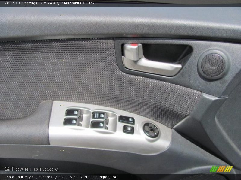 Clear White / Black 2007 Kia Sportage LX V6 4WD