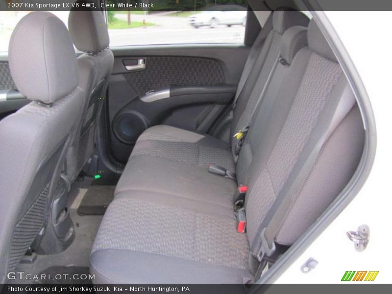 Clear White / Black 2007 Kia Sportage LX V6 4WD