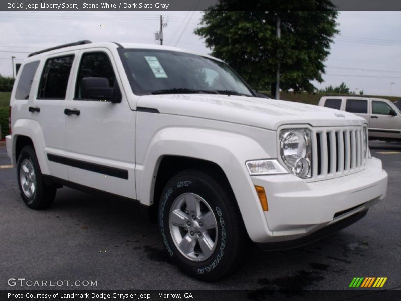 Stone White / Dark Slate Gray 2010 Jeep Liberty Sport