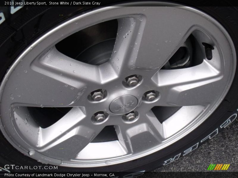 Stone White / Dark Slate Gray 2010 Jeep Liberty Sport