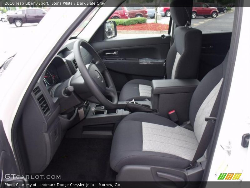 Stone White / Dark Slate Gray 2010 Jeep Liberty Sport