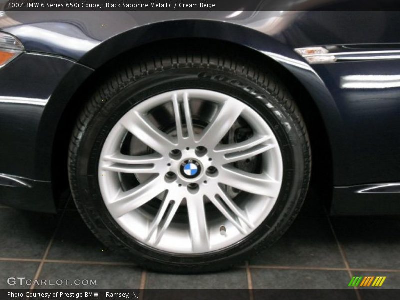 Black Sapphire Metallic / Cream Beige 2007 BMW 6 Series 650i Coupe