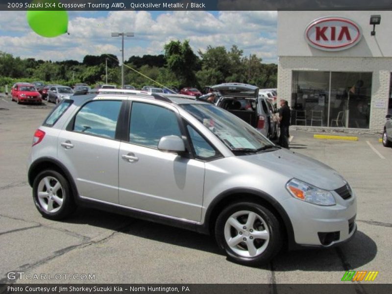 Quicksilver Metallic / Black 2009 Suzuki SX4 Crossover Touring AWD