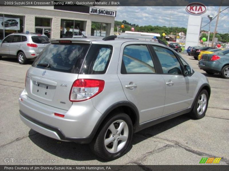 Quicksilver Metallic / Black 2009 Suzuki SX4 Crossover Touring AWD