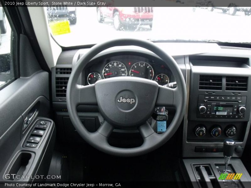 Stone White / Dark Slate Gray 2010 Jeep Liberty Sport