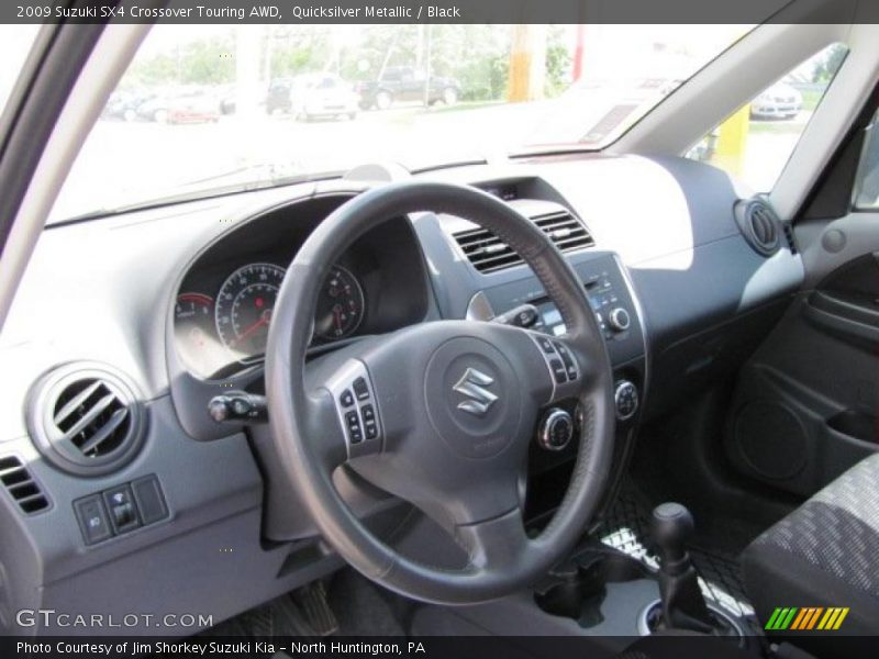 Quicksilver Metallic / Black 2009 Suzuki SX4 Crossover Touring AWD