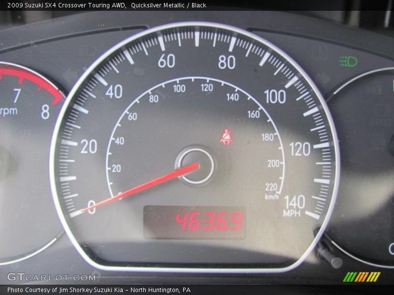 Quicksilver Metallic / Black 2009 Suzuki SX4 Crossover Touring AWD