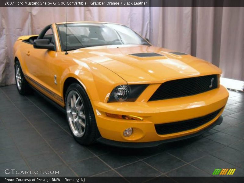 Grabber Orange / Black Leather 2007 Ford Mustang Shelby GT500 Convertible