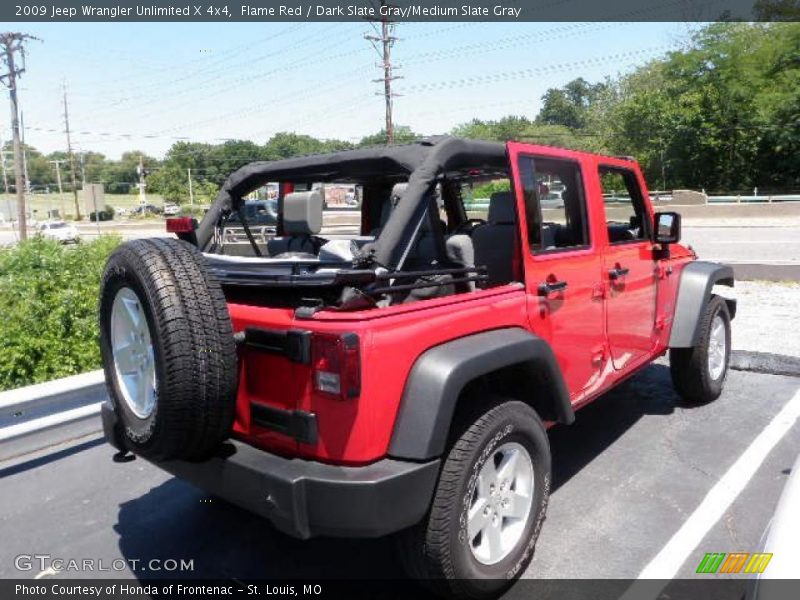 Flame Red / Dark Slate Gray/Medium Slate Gray 2009 Jeep Wrangler Unlimited X 4x4
