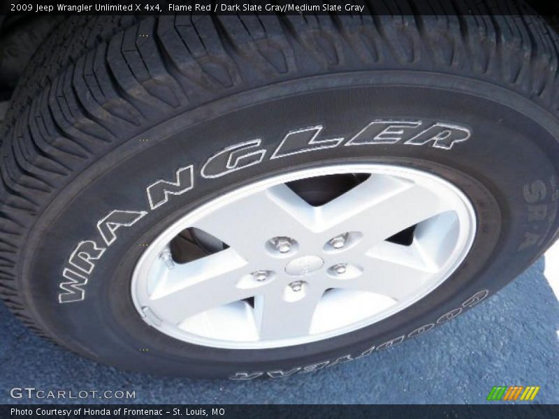 Flame Red / Dark Slate Gray/Medium Slate Gray 2009 Jeep Wrangler Unlimited X 4x4